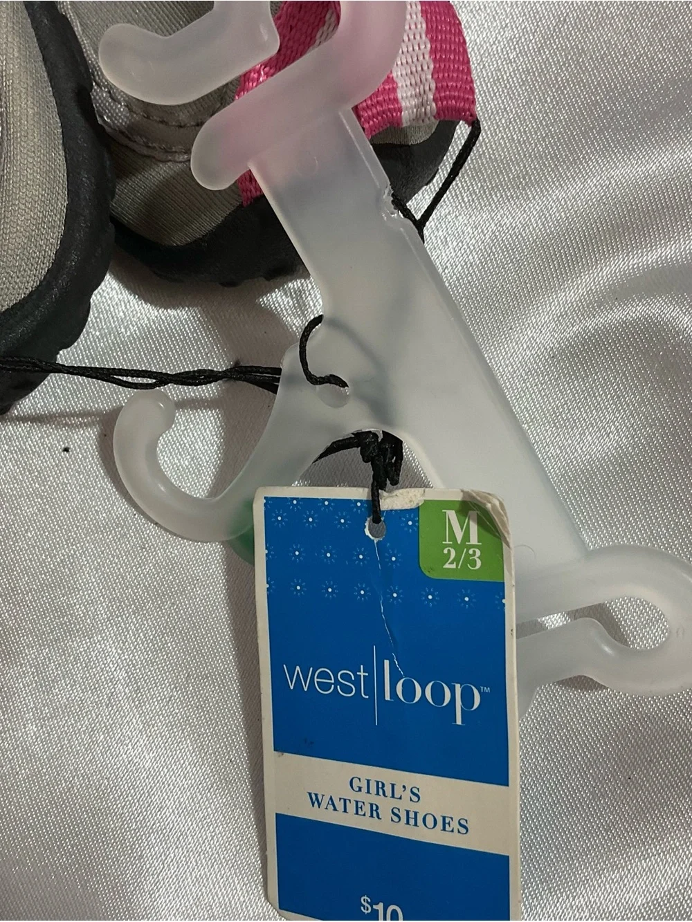 west loop Kids Pink & Gray Slip-On Water Shoes